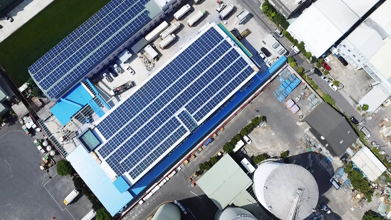 台中大肚屋頂型太陽能案場 284kW